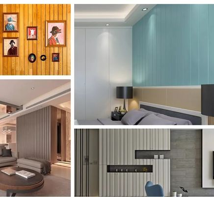 Αδιάβροχο εσωτερικό πίνακα τοίχου WPC για εσωτερική διακόσμηση τοίχων Εύκολη εγκατάσταση και συντήρηση Δωρεάν