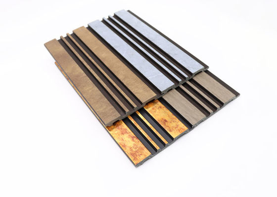 Αδιάβροχο Soundproof Fluted CP τοίχων ξύλινο πλαστικό σύνθετο εγκατάστασης επιτροπών εύκολο