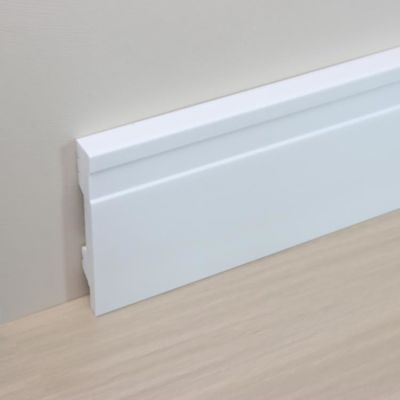 PVC CP διακοσμητικός περιζώνοντας πινάκων άσπρος τοίχος Baseboard 2.8m σχεδίου δαπέδων ξύλινος