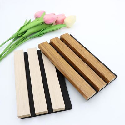 Καπλαμάς ξύλου Luxury Acoustic Panels Ύφασμα Ξύλινο αυλακωτό αυλακωτό