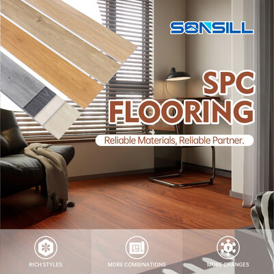 Δάπεδο SPC E0 από PVC με Ακατέργαστη Ύλη από Ασβεστόλιθο Ανώτερης Αντοχής Λύση Δαπέδου για Εμπορικές και Οικιακές Εφαρμογές