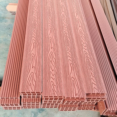 Εξωτερικό Πίνακα τοίχου WPC Αδιάβροχο σύνθετο ξύλο για εξωτερικά έργα επένδυσης τοίχων και προσόψεων