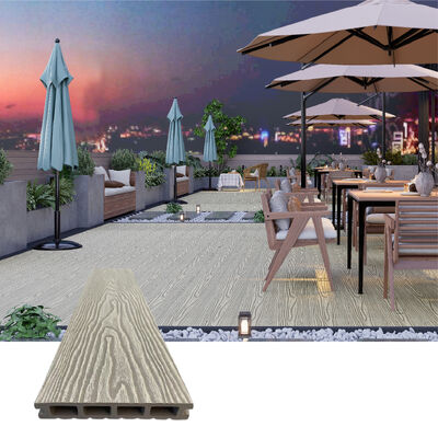 Εξωτερικό πίνακα τοίχου WPC Εξωτερικά υδατοασθενή σύνθετα πλαίσια ξύλου για διακόσμηση κτιρίων