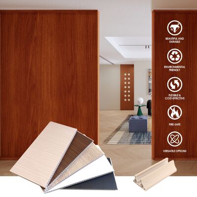 Διαχωριστικό Εσωτερικού Τοίχου από PVC, Διακοσμητική Πλάκα Αδιάβροχο για Χώρο Δωματίου