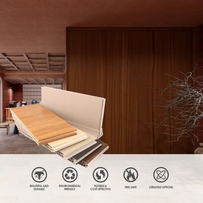 Πίνακας διαχωριστικών τοίχων PVC εσωτερικής διακόσμησης