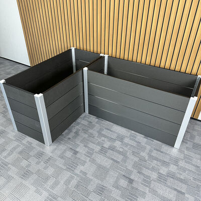 Εξωτερικό αυξημένο κρεβάτι κηπουρικής πλατείας με ανθεκτικό στη φωτιά υλικό φιλικό προς το περιβάλλον για φύτευση στην αυλή