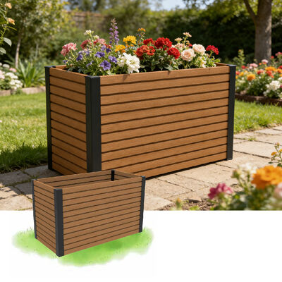 Εξωτερικό αυξημένο κρεβάτι κηπουρικής πλατείας με ανθεκτικό στη φωτιά υλικό φιλικό προς το περιβάλλον για φύτευση στην αυλή