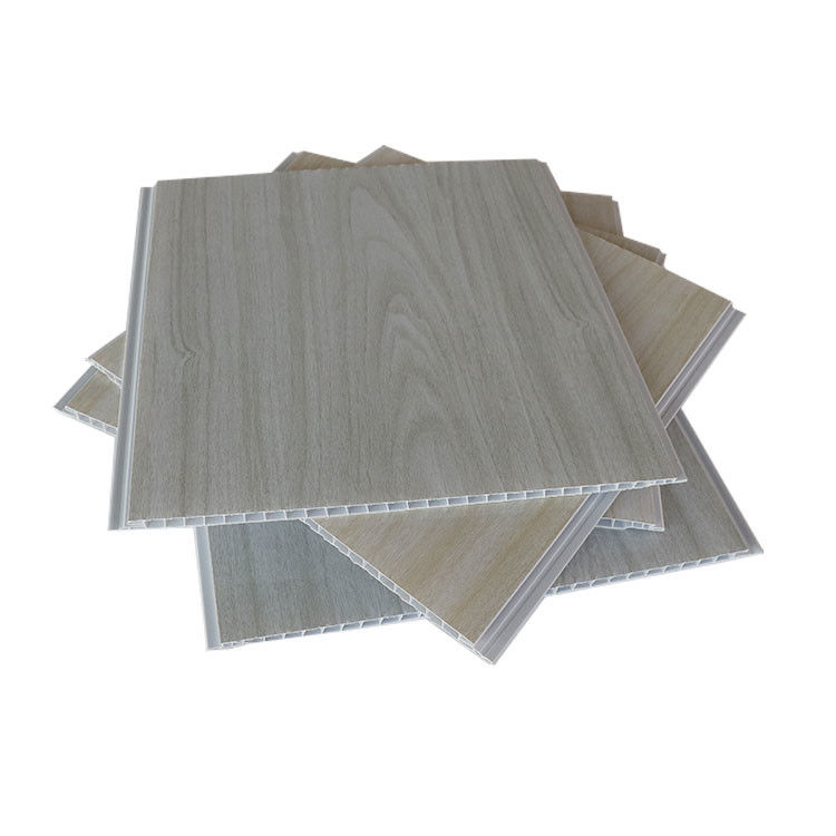 Υψηλή στιλπνή εσωτερική ξύλινη 250x8mm τυπώνοντας ανώτατη επιτροπή PVC για το νότο - Αμερικανός