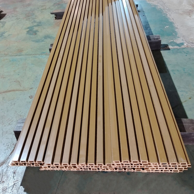 Υψηλής ποιότητας εξωτερικό πίνακα τοίχου WPC εξωτερικό αδιάβροχο σύνθετο ξύλινο πλαστικό για διακόσμηση κτιρίων