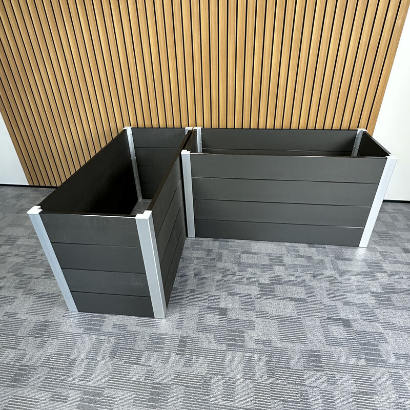 Μεγάλο Υπερυψωμένο Κρεβάτι Κήπου Ζαρντινιέρα για Εξωτερικό Λαχανικό Λουλούδι Βότανο Κήπο