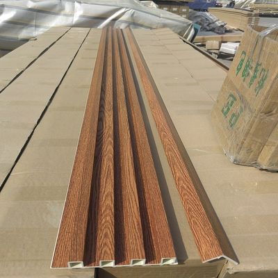 Ξύλινη σιταριού PVC WPC τοίχων επιτροπής Fluted τοίχων επιτροπή τοίχων επιτροπών WPC τρισδιάστατη