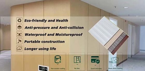 Εύκολος εγκαταστήστε το εσωτερικό διακοσμητικό αλεξίπυρο ανώτατο όριο επιτροπών τοίχων PVC ελαφρύ