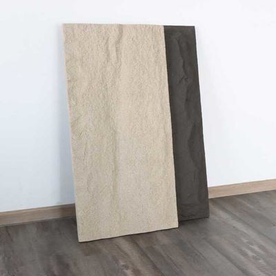 Χονδρή πλάκα PU Stone Panel Faux Εύκολη Τοποθέτηση Για Διακόσμηση Τοίχων 120 * 60cm 3cm