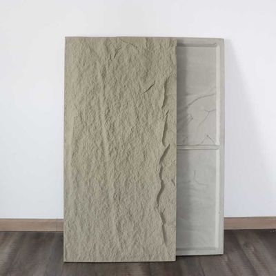 Χονδρή πλάκα PU Stone Panel Faux Εύκολη Τοποθέτηση Για Διακόσμηση Τοίχων 120 * 60cm 3cm