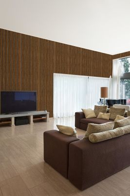 Ηχομόνωση Absorb Mdf Pet Board Ακουστικά ξύλινα πάνελ τοίχου