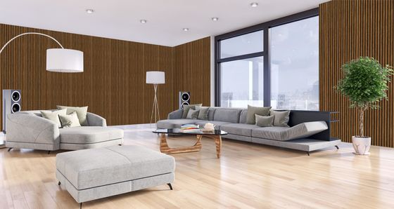 Ηχομόνωση Absorb Mdf Pet Board Ακουστικά ξύλινα πάνελ τοίχου