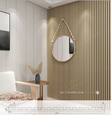 2440x1220mm Ακουστικό Πίνακα Πίνακα ξύλου Πίνακα Slat Αντίσταση υγρασίας