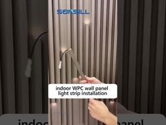 Ξύλινη εσωτερική WPC φλαούτων σιταριού εσωτερική επιτροπή τοίχων PVC για τη διακόσμηση