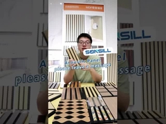 Πυροστασία τετραγωνική άκρη ακουστική επιφάνεια ξύλινη πλάκα για διακόσμηση σπιτιών