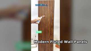 Πάνελ τοίχου οροφής με αυλακωτό PVC 8